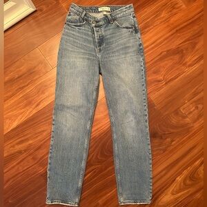 abercrombie criss cross dad jeans